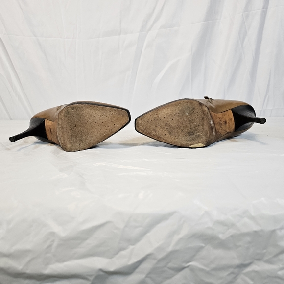 VIA SPIGA Tan Leather Bootie Sz 8 - Picture 6 of 8